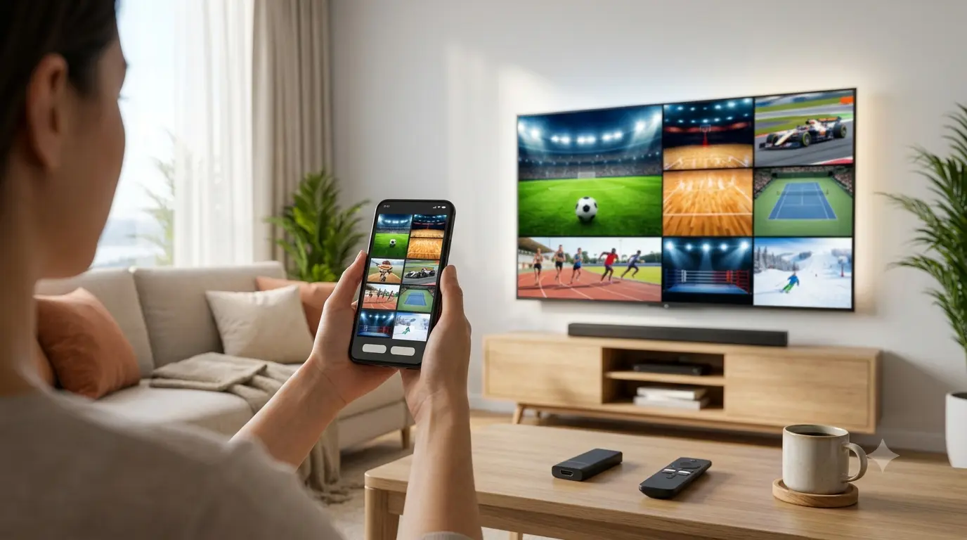 Konfiguracja playlisty IPTV do sportu na telewizorze, przystawce i telefonie